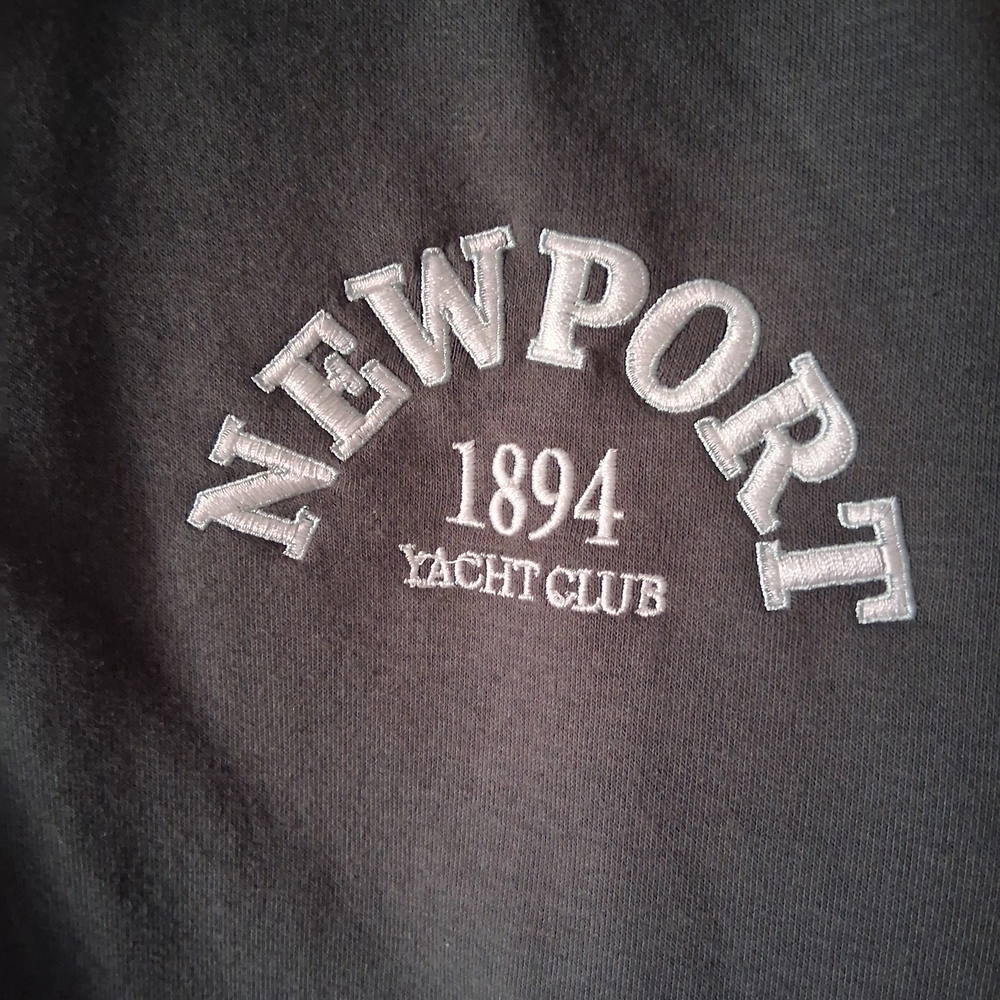 Newport 1894 Charcoal Zip Hoodie - Ladies Classic - Picture 4 of 5